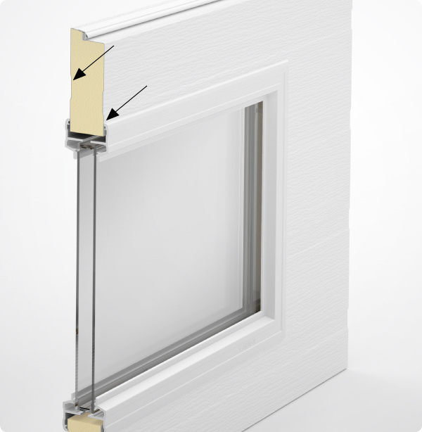 Acier autant sur sa surface extérieure qu’intérieure