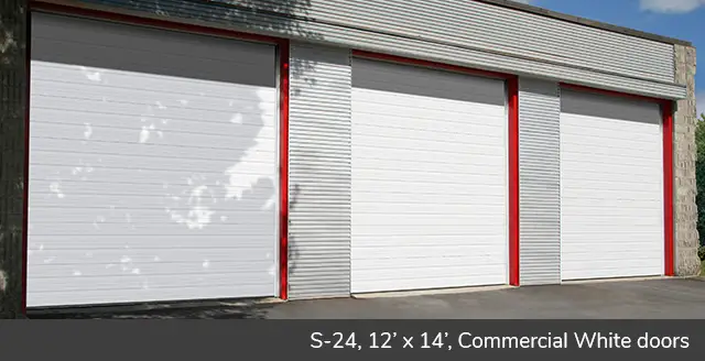 S-24, 12’ x 14’, Blanc commercial