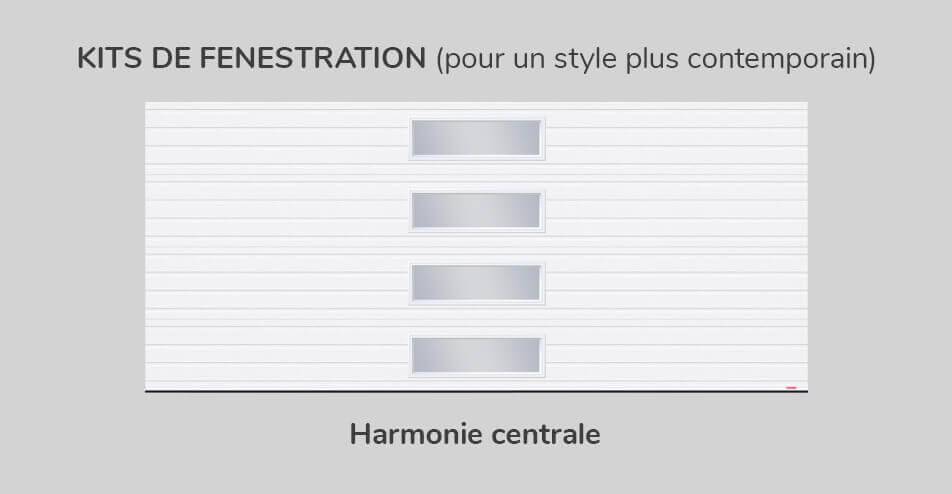 Kit de Fenestration Rainuré 16' x 7', Harmonie Centrale